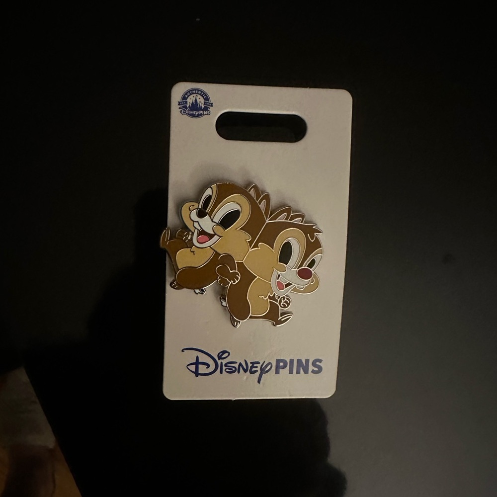 NEW ON CARD! Disney Baby Chip N Dale Metal Enamel Pin! BNWT